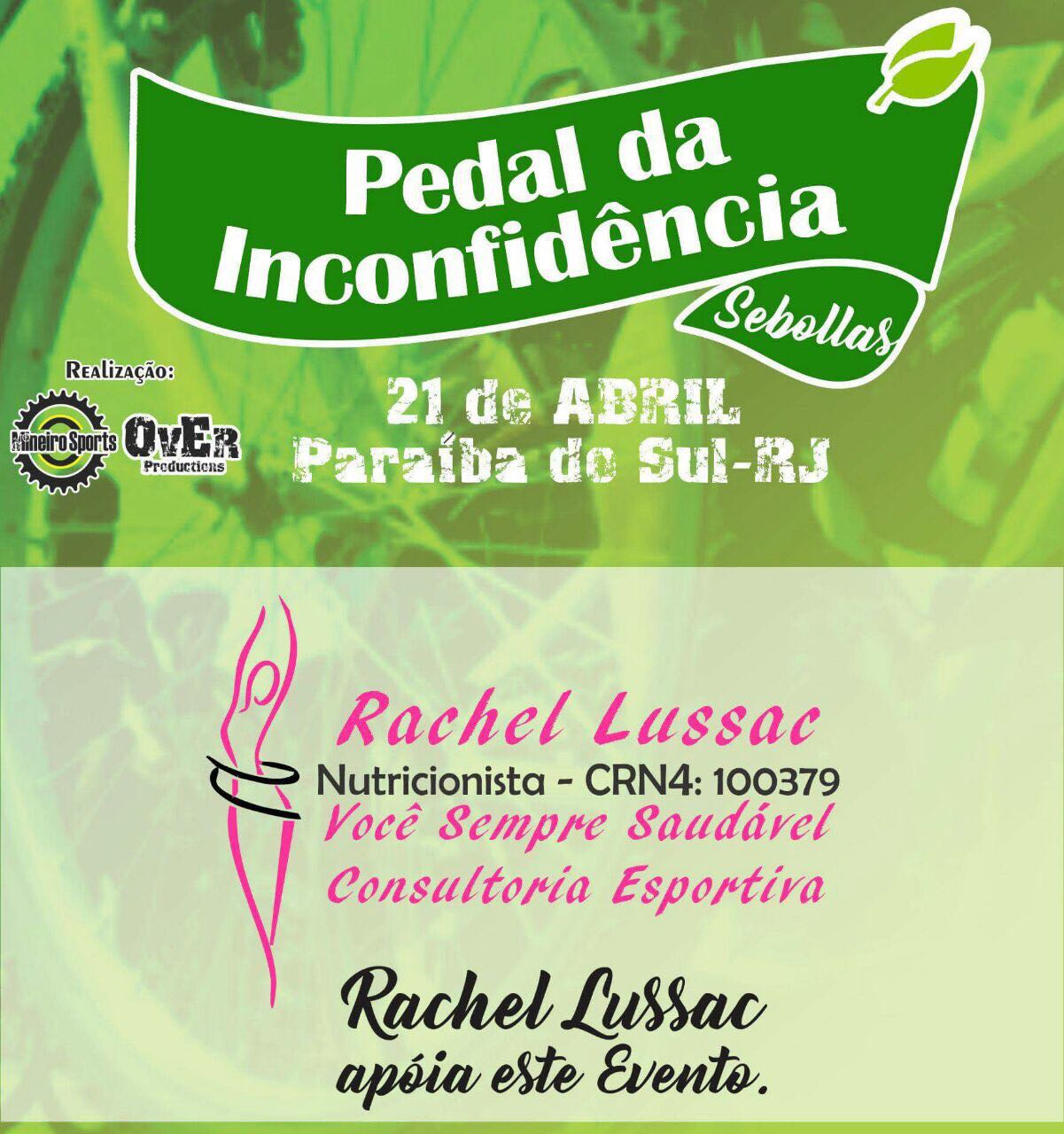 2017.04.21 - Patrocinadora no Evento de Bike - Pedal da Inconfidência - Paraíba do Sul